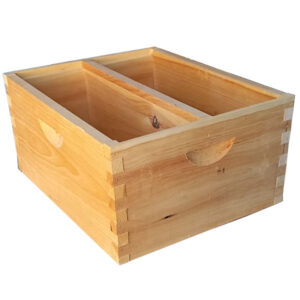 4 Frame Double Nuc Box Only - Assembled and Wax Dipped
